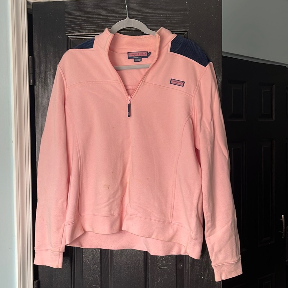 Vineyard Vines Pink and Blue Corduroy Shep Shirt